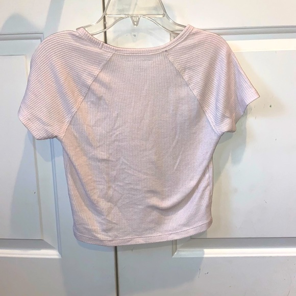 American Eagle Cropped Pink Cami - Picture 2 of 3